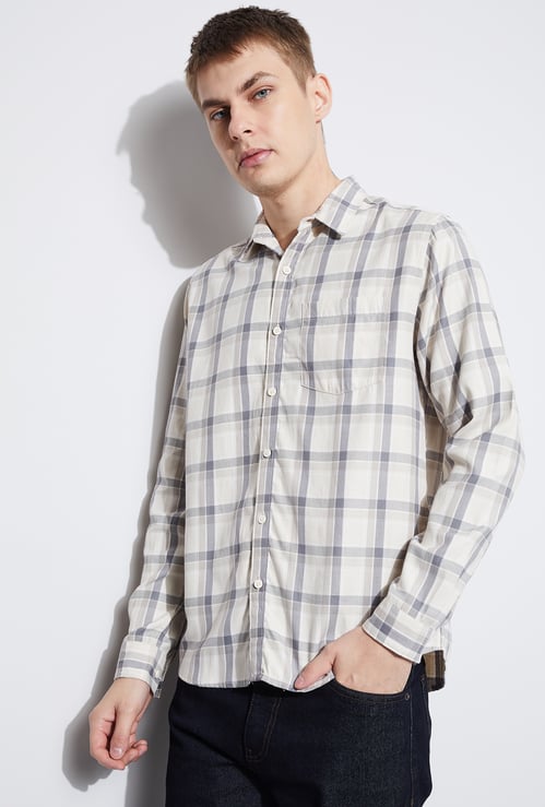 FAME FOREVER Checked Smart Fit Shirt