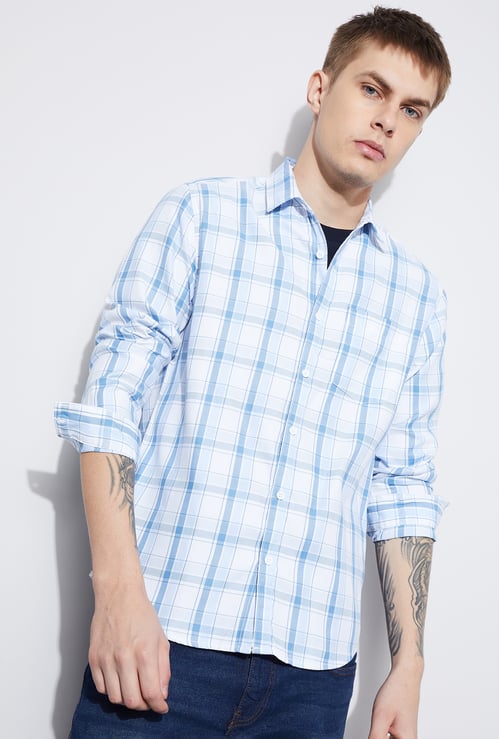 FAME FOREVER Checked Smart Fit Shirt