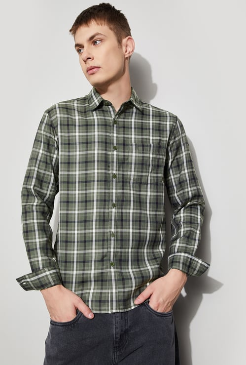 FAME FOREVER Checked Smart Fit Shirt