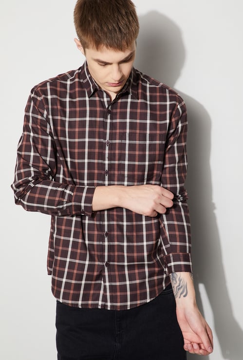 FAME FOREVER Checked Smart Fit Shirt
