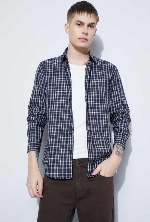 FAME FOREVER Checked Smart Fit Shirt