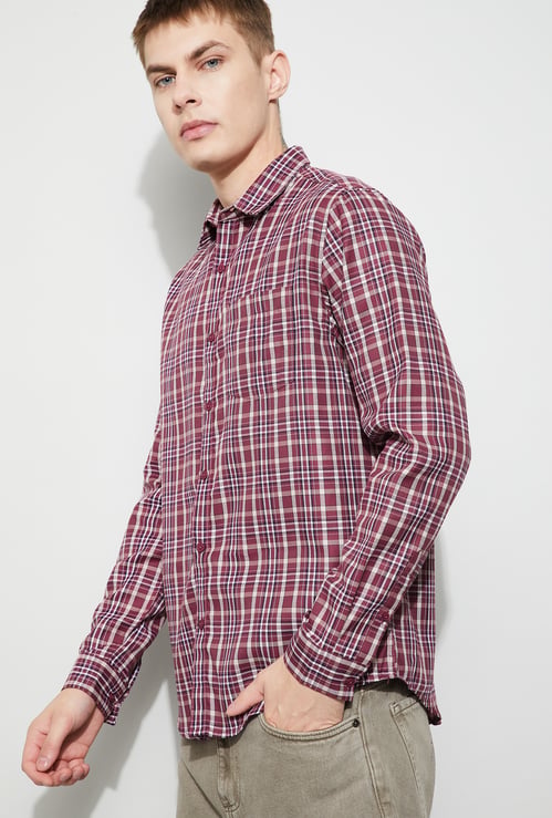 FAME FOREVER Checked Smart Fit Shirt