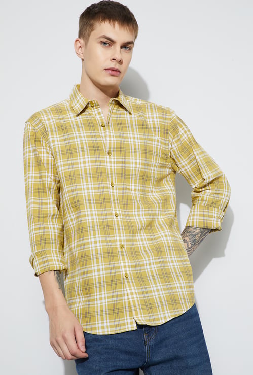 FAME FOREVER Checked Smart Fit Shirt