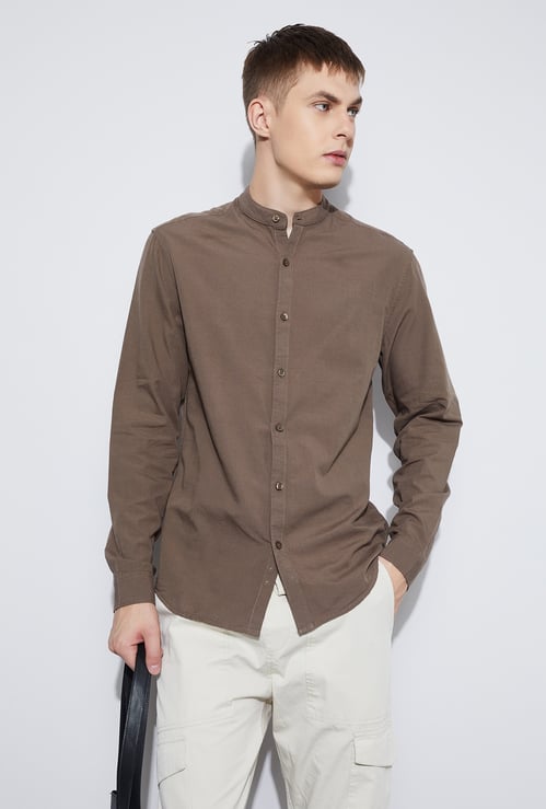 FAME FOREVER Solid Regular Fit Shirt