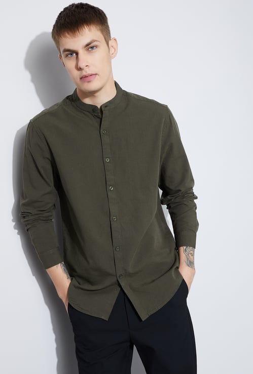 FAME FOREVER Solid Regular Fit Shirt