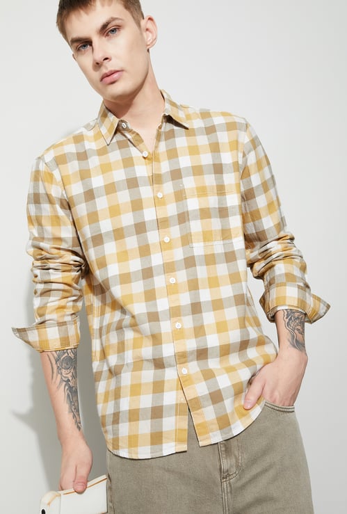 FAME FOREVER Checked Smart Fit Shirt