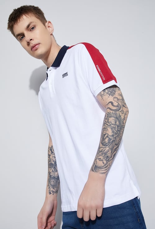 FAME FOREVER Solid Polo T-shirt