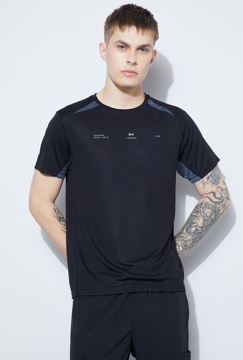 FAME FOREVER ACTIVE Printed Crew Neck T-shirt