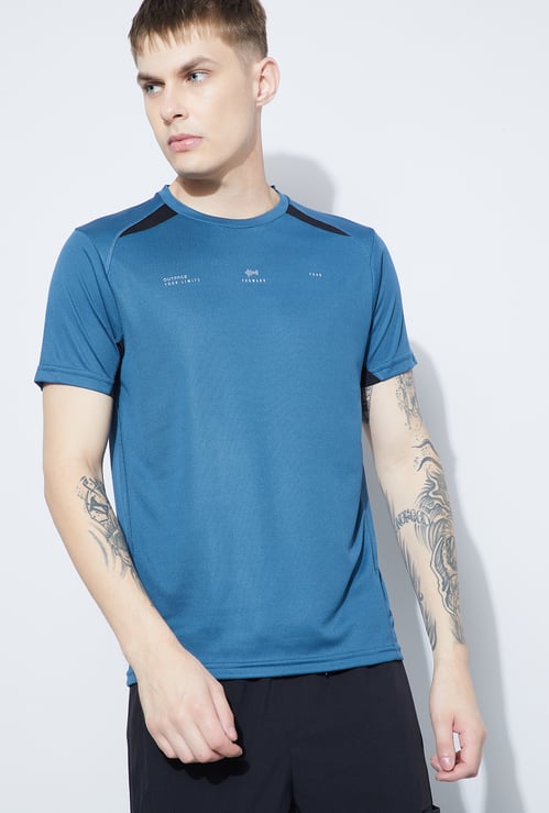 FAME FOREVER ACTIVE Printed Crew Neck T-shirt