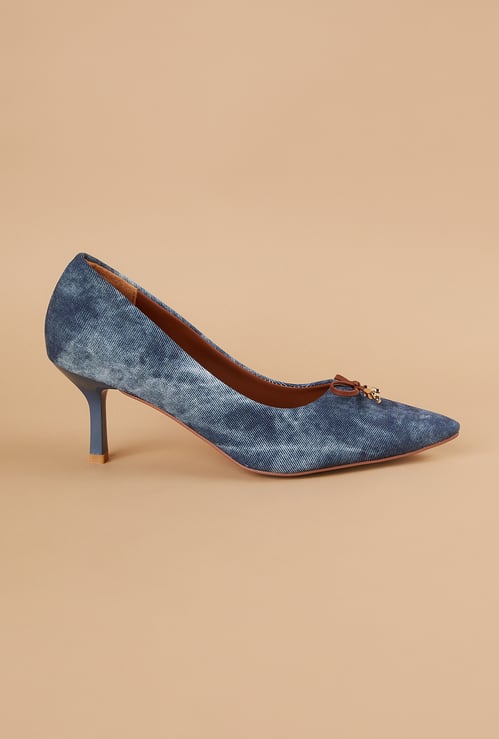 GINGER Embellished Kitten Heels