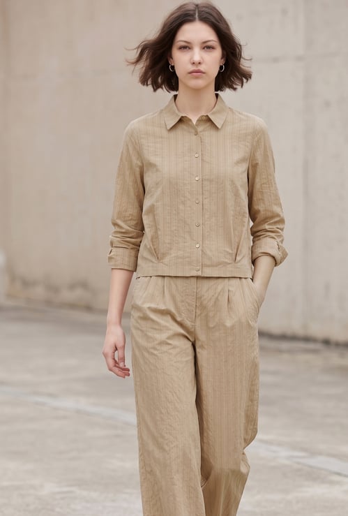 CODE Striped Regular Fit Shirt