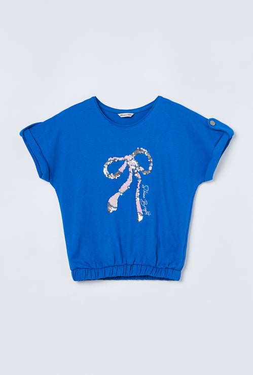 FAME FOREVER Girls Embellished Top