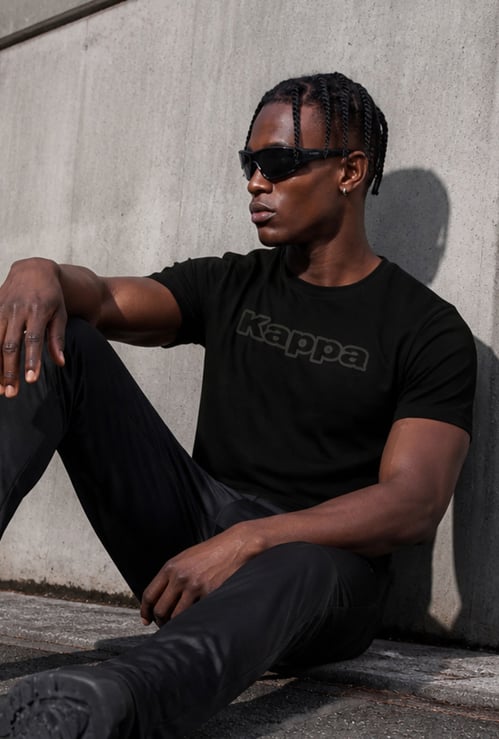 KAPPA Brand Print Crew Neck T-shirt