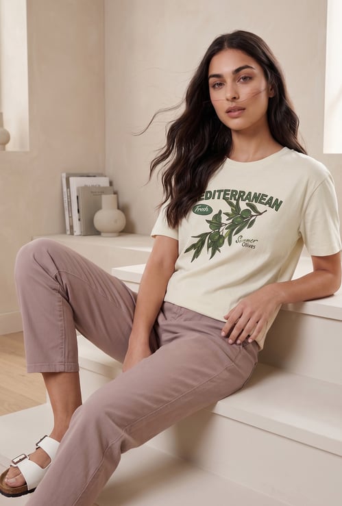 FAME FOREVER Graphic Print T-shirt