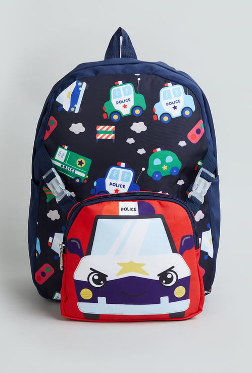 GINGER Girls Police Print Backpack