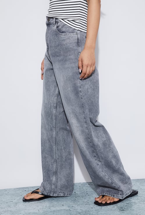 GINGER Solid High-Rise Jeans