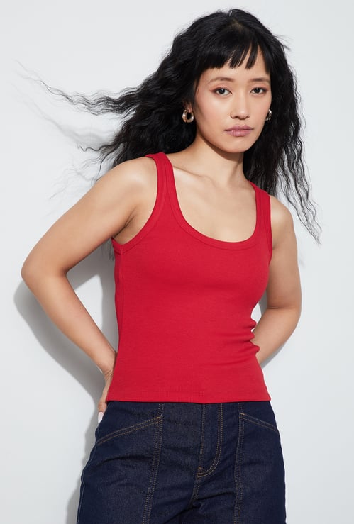 GINGER Ribbed Tank Top