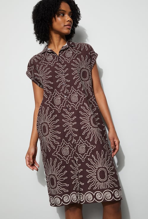 GINGER Printed Nigh Dress