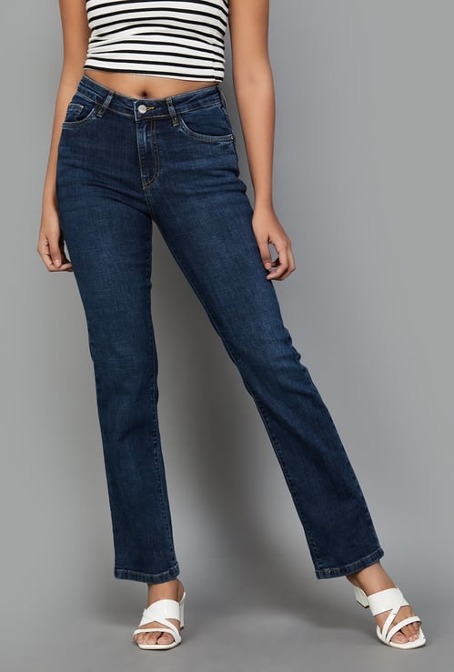 KRAUS Solid Straight Fit Jeans