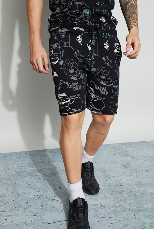 KAPPA Graphic Print Regular Shorts