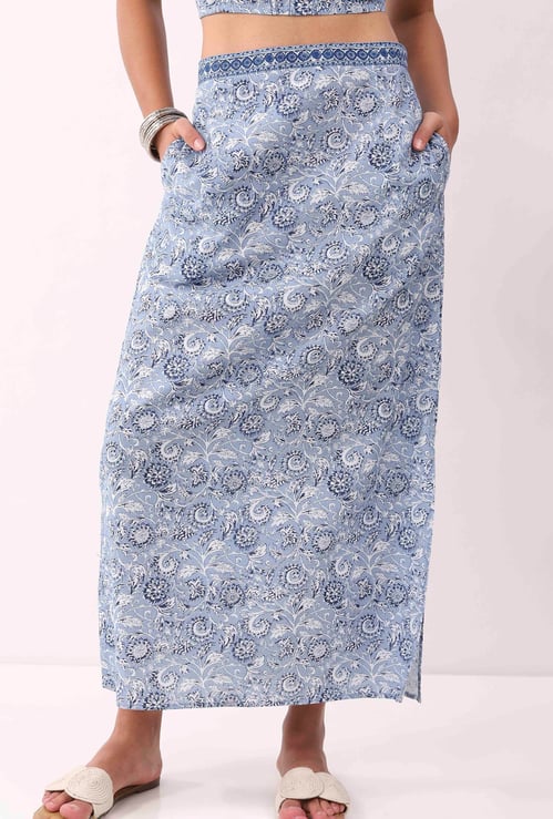 BIBA Floral Print Skirt