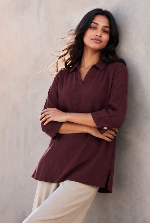 MELANGE Solid Tunic