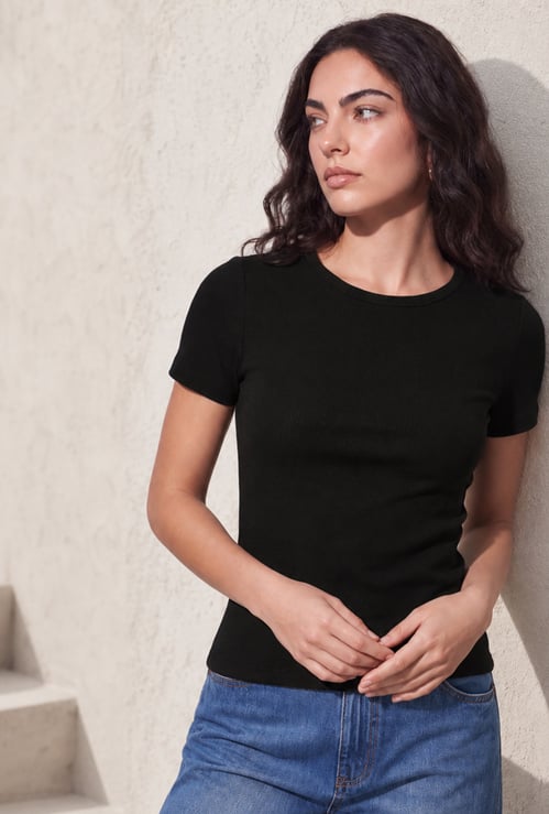 FAME FOREVER Solid T-shirt