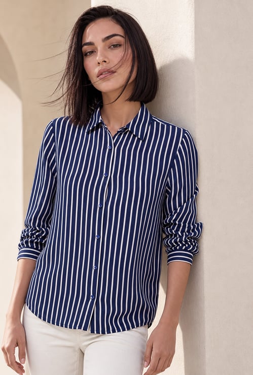 FAME FOREVER Striped Shirt