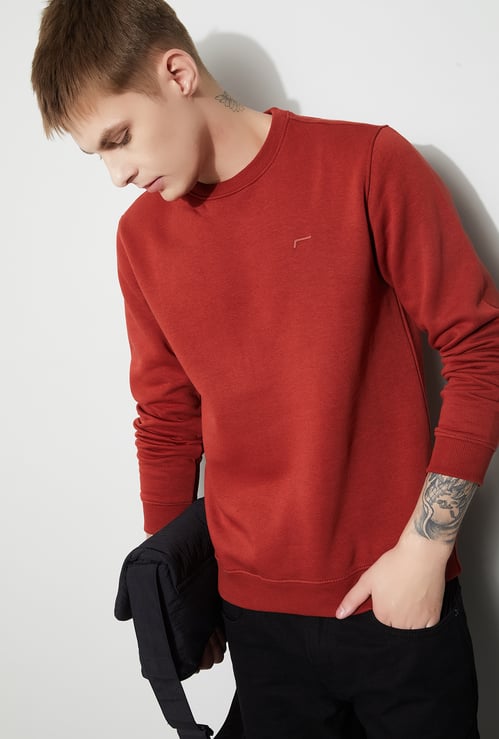 FAME FOREVER Solid Sweatshirt