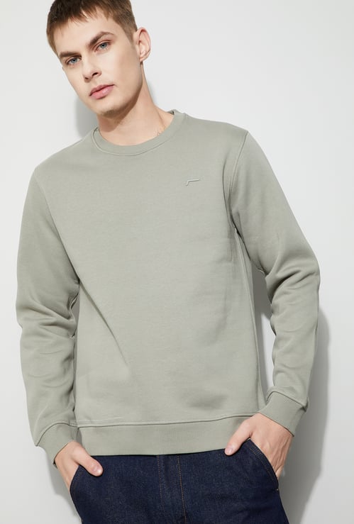 FAME FOREVER Solid Sweatshirt