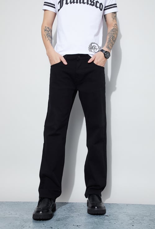 DENIMIZE Solid Regular Straight Jeans
