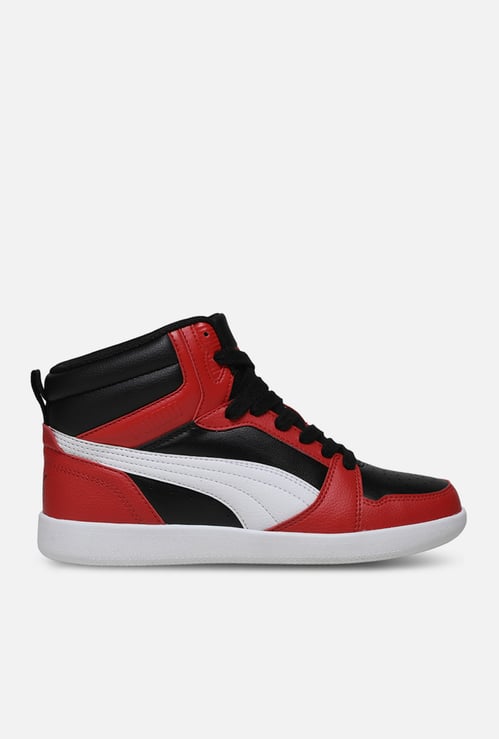 PUMA Boys Colourblock High-Top Sneakers