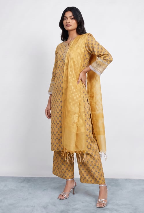 MELANGE Woven Design Dupatta