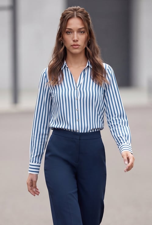 CODE CLASSIC Striped Regular Shirt
