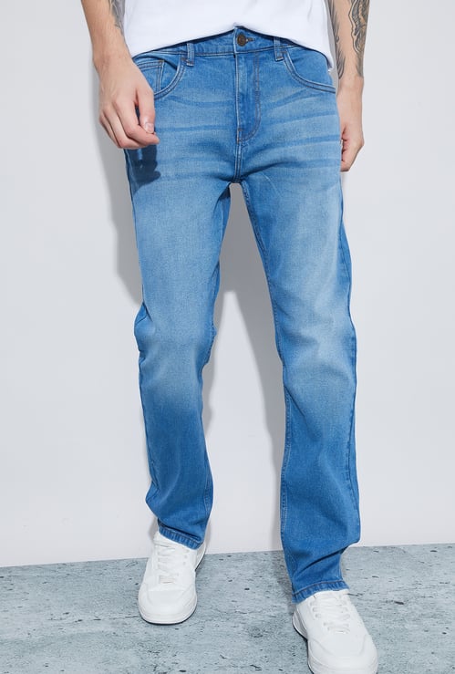 DENIMIZE Stonewashed Slim Straight Jeans