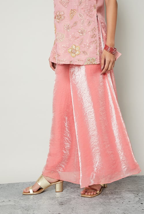 MELANGE Textured Palazzos