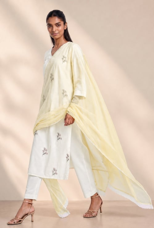 MELANGE Solid Dupatta
