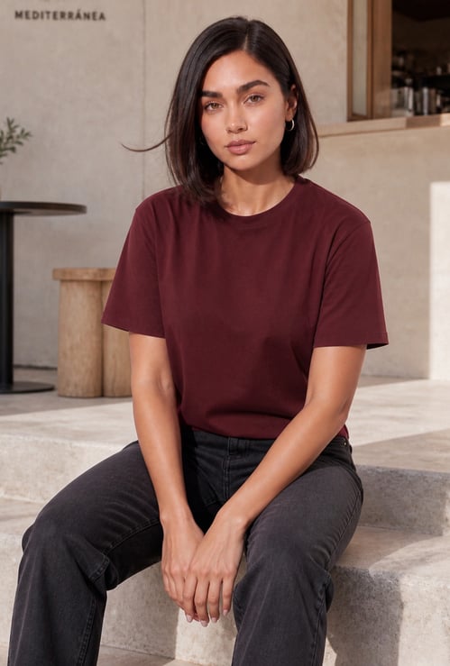 FAME FOREVER Solid T-shirt