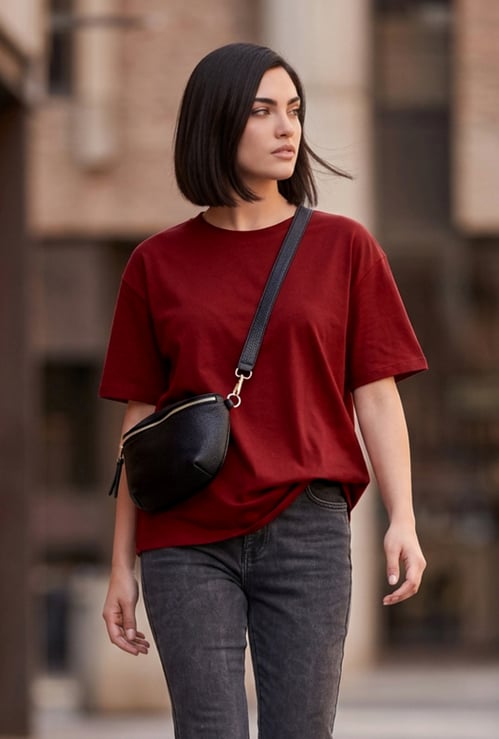 FAME FOREVER Solid T-shirt