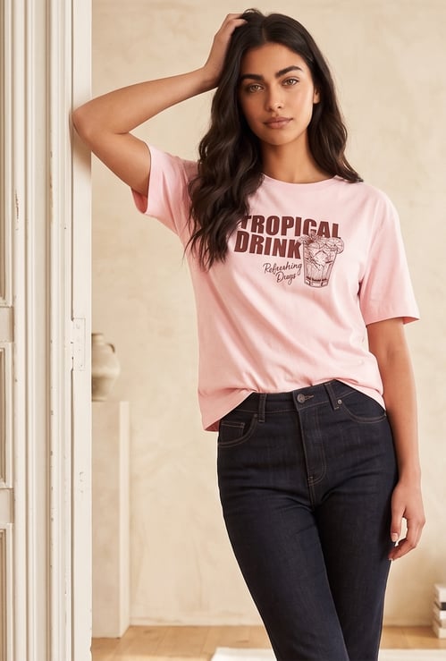 FAME FOREVER Printed T-shirt