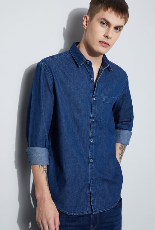 DENIMIZE Solid Smart Fit Shirt