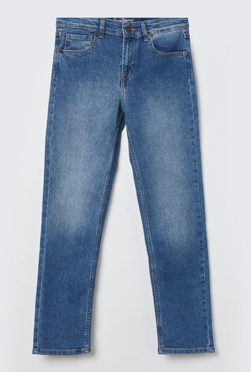 PEPE JEANS Boys Medium Wash Regular Fit Jeans