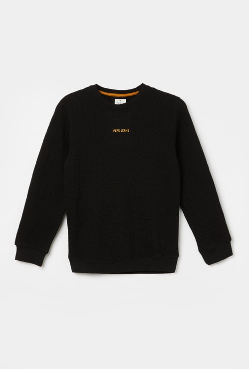 PEPE JEANS Boys Typographic Print Sweatshirt