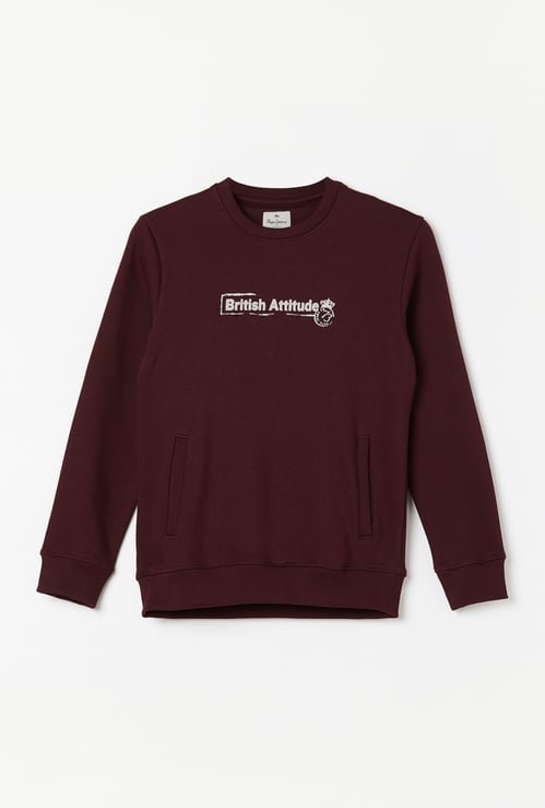 PEPE JEANS Boys Typographic Print Sweatshirt