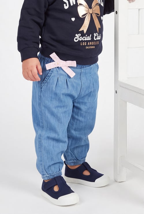FAME FOREVER Girls Solid Jogger Jeans