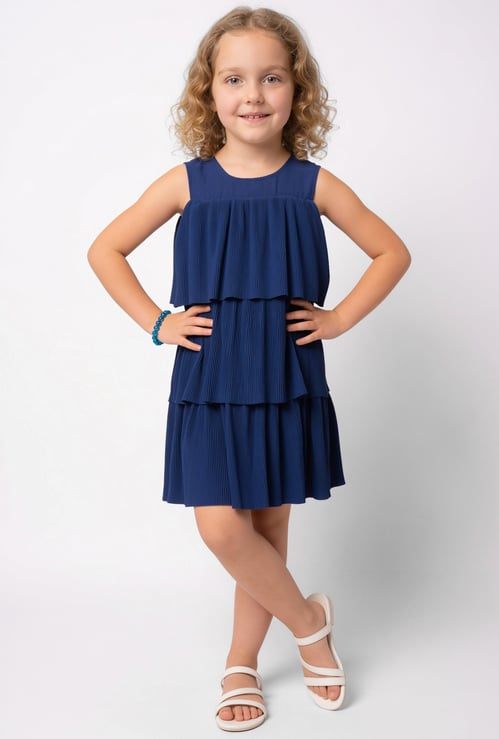 FAME FOREVER Girls Solid A-line Dress