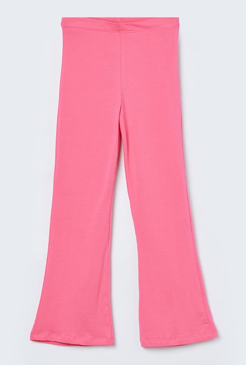 FAME FOREVER Girls Solid Flared Leggings