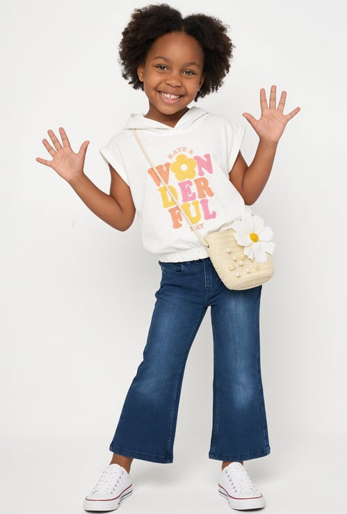 FAME FOREVER Girls Graphic Print T-shirt