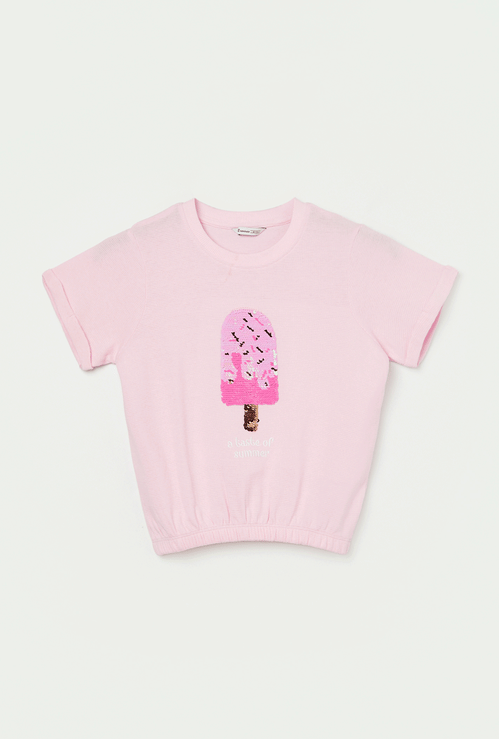 FAME FOREVER Girls Embellished T-shirt