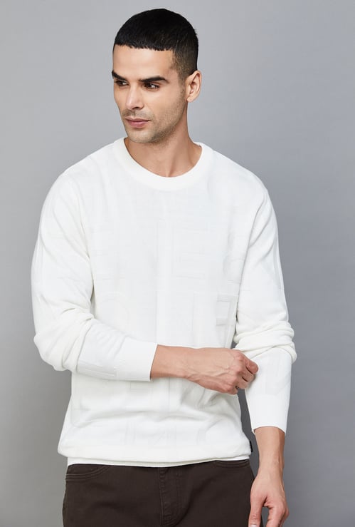 UNITED COLORS OF BENETTON Typography Knit Sweater